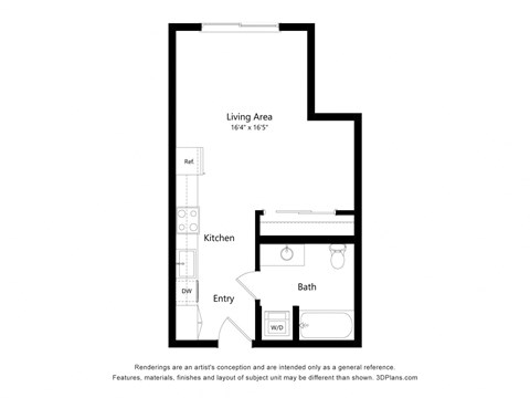 The Line 2D Floor Plan - Studio f